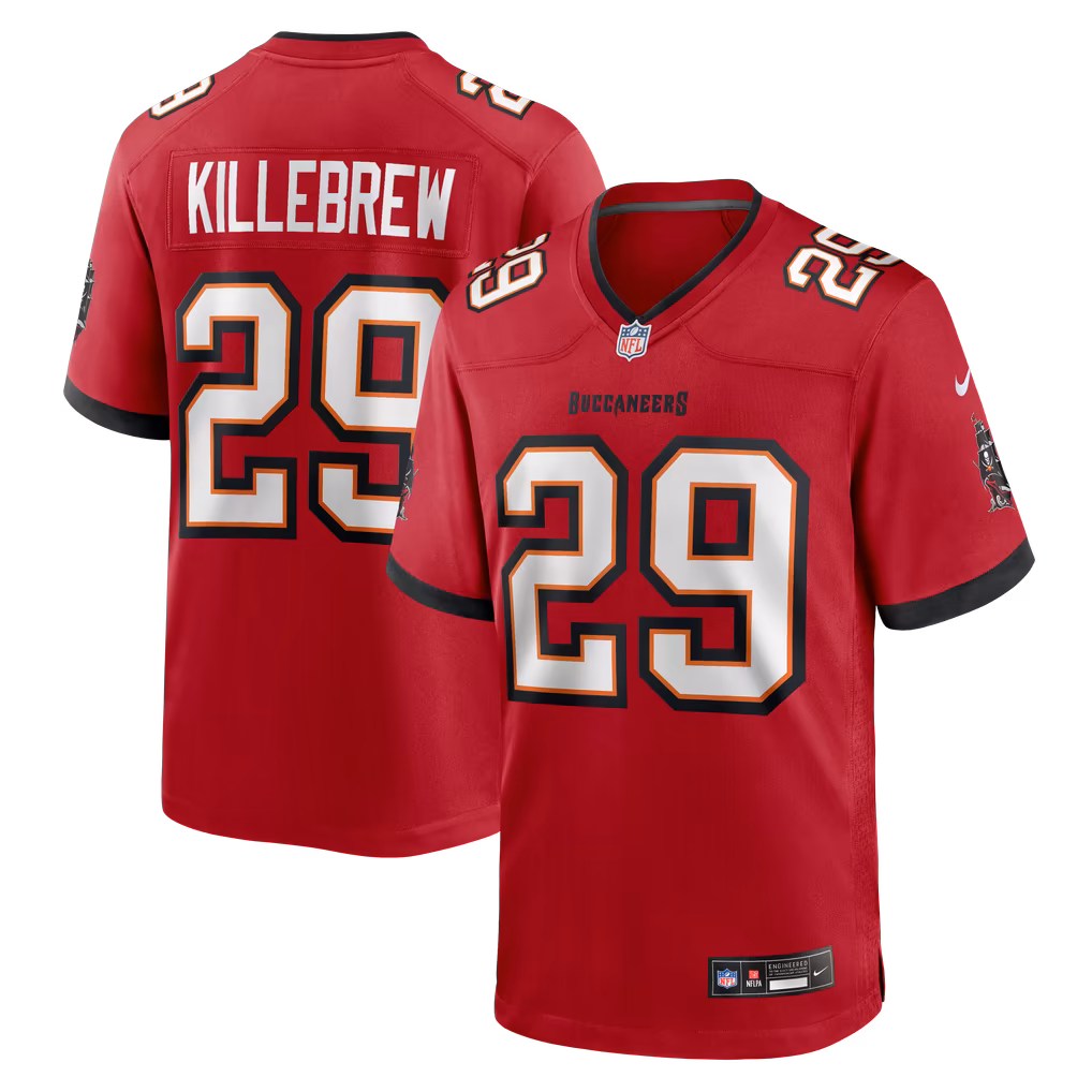 Men's Tampa Bay Buccaneers Miles Killebrew Nike Red Team Game Jersey - Ujersey