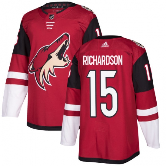 Youth Adidas Arizona Coyotes #15 Brad Richardson Authentic Burgundy Red Home NHL Jersey - Ujersey