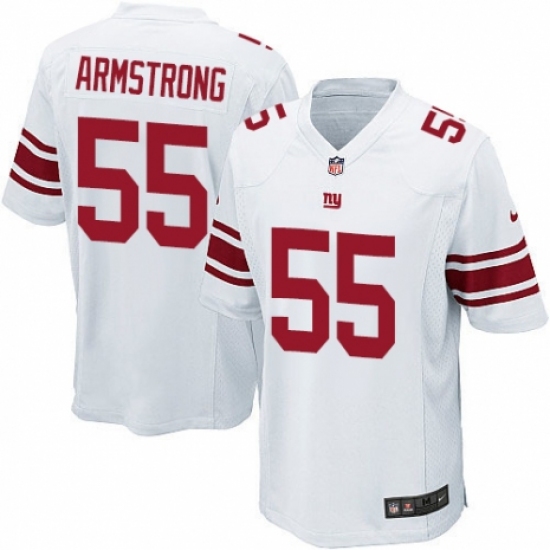 Men's Nike New York Giants #55 Ray-Ray Armstrong Game White NFL Jersey - Ujersey
