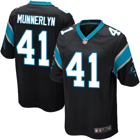 Men's Nike Carolina Panthers #41 Captain Munnerlyn Game Black Team Color NFL Jersey - Ujersey
