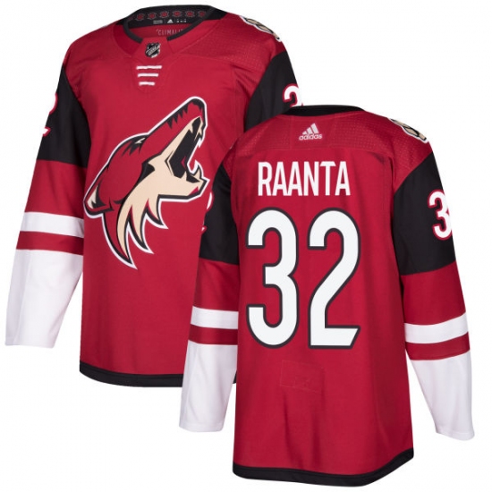 Men's Adidas Arizona Coyotes #32 Antti Raanta Authentic Burgundy Red Home NHL Jersey - Ujersey