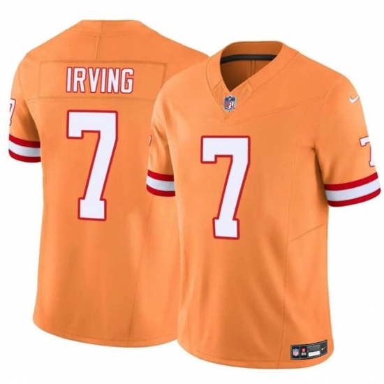 Men's Tampa Bay Buccaneers #7 Bucky Irving Orange F.U.S.E. Throwback Limited Stitched Jersey - Ujersey