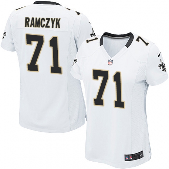 Women's Nike New Orleans Saints #71 Ryan Ramczyk Game White NFL Jersey - Ujersey