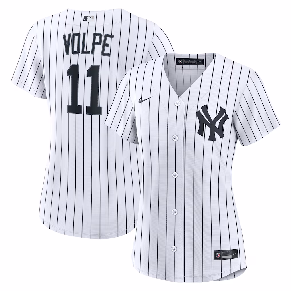 Women's New York Yankees Anthony Volpe Nike White Home Replica Jersey - Ujersey