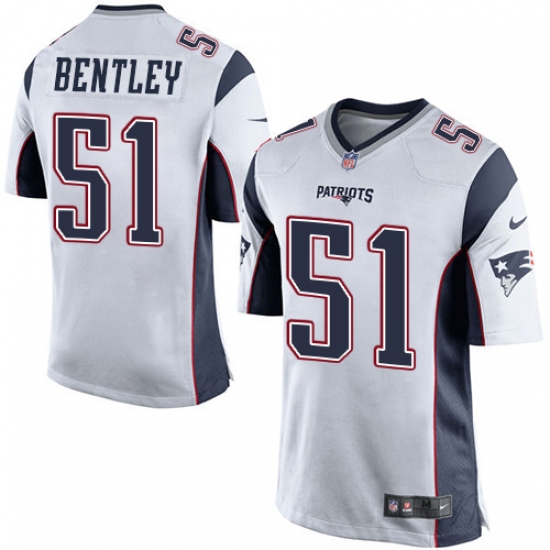 Men's Nike New England Patriots #51 Ja'Whaun Bentley Game White NFL Jersey - Ujersey