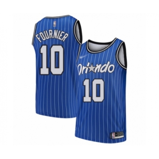 Youth Orlando Magic #10 Evan Fournier Swingman Blue Hardwood Classics Basketball Jersey - Ujersey