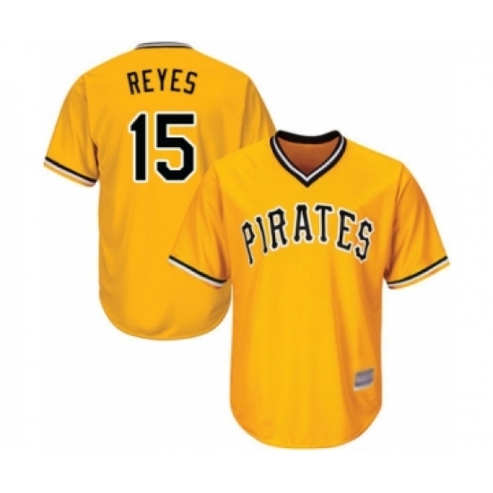 Youth Pittsburgh Pirates #15 Pablo Reyes Authentic Gold Alternate Cool Base Baseball Player Jersey - Ujersey