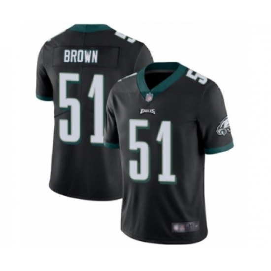 Men's Philadelphia Eagles #51 Zach Brown Black Alternate Vapor Untouchable Limited Player Football Jersey - Ujersey