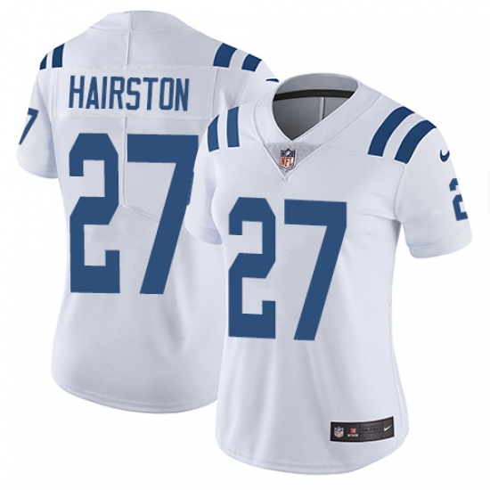 Women's Nike Indianapolis Colts #27 Nate Hairston White Vapor Untouchable Limited Player NFL Jersey - Ujersey