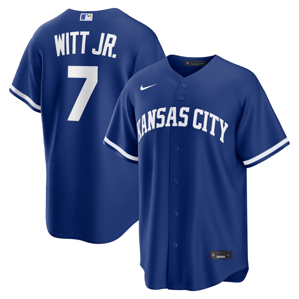 Men's Kansas City Royals Bobby Witt Jr. Nike Royal Alternate Replica Jersey - Ujersey