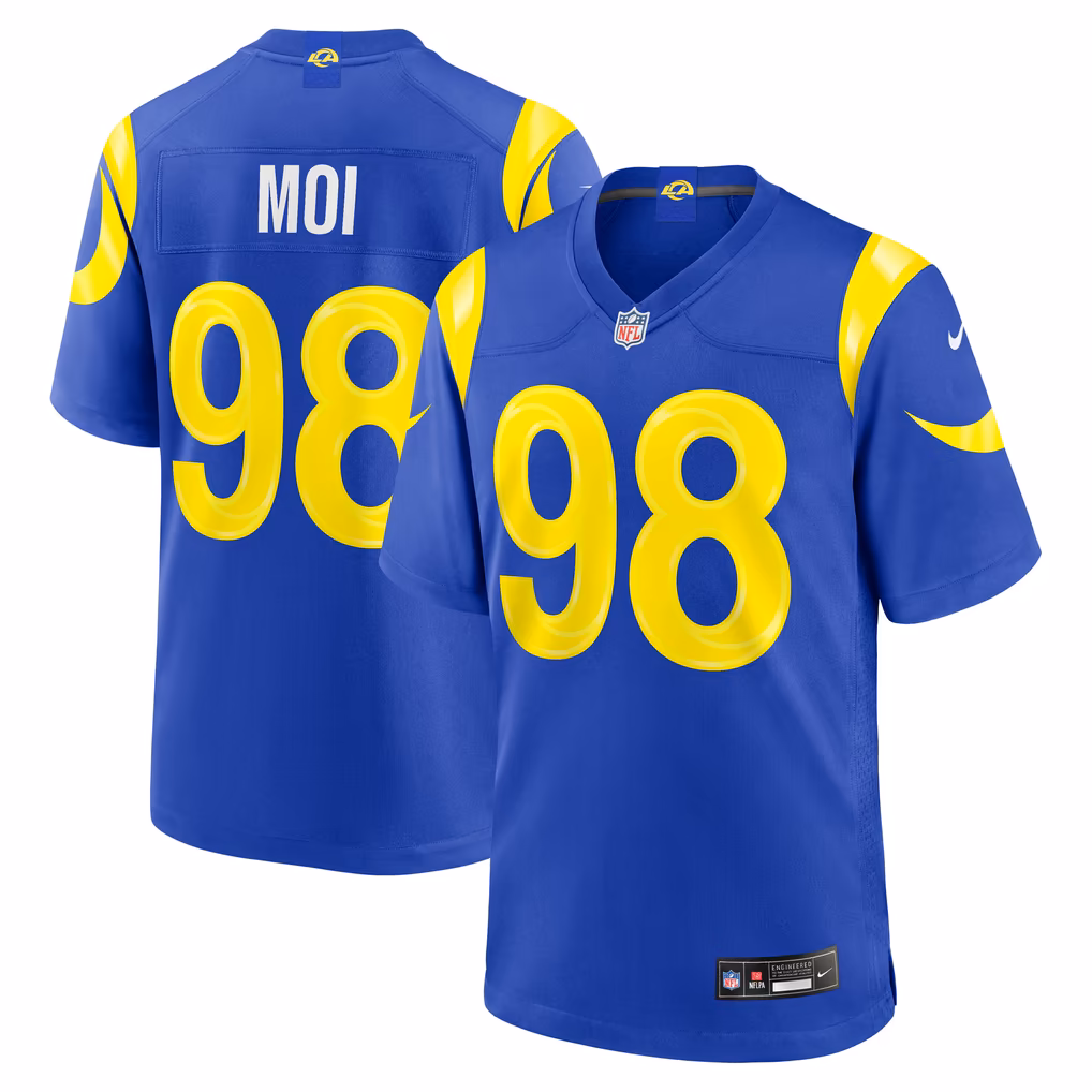 Men's Los Angeles Rams Jaxson Moi Nike Royal Game Jersey - Ujersey