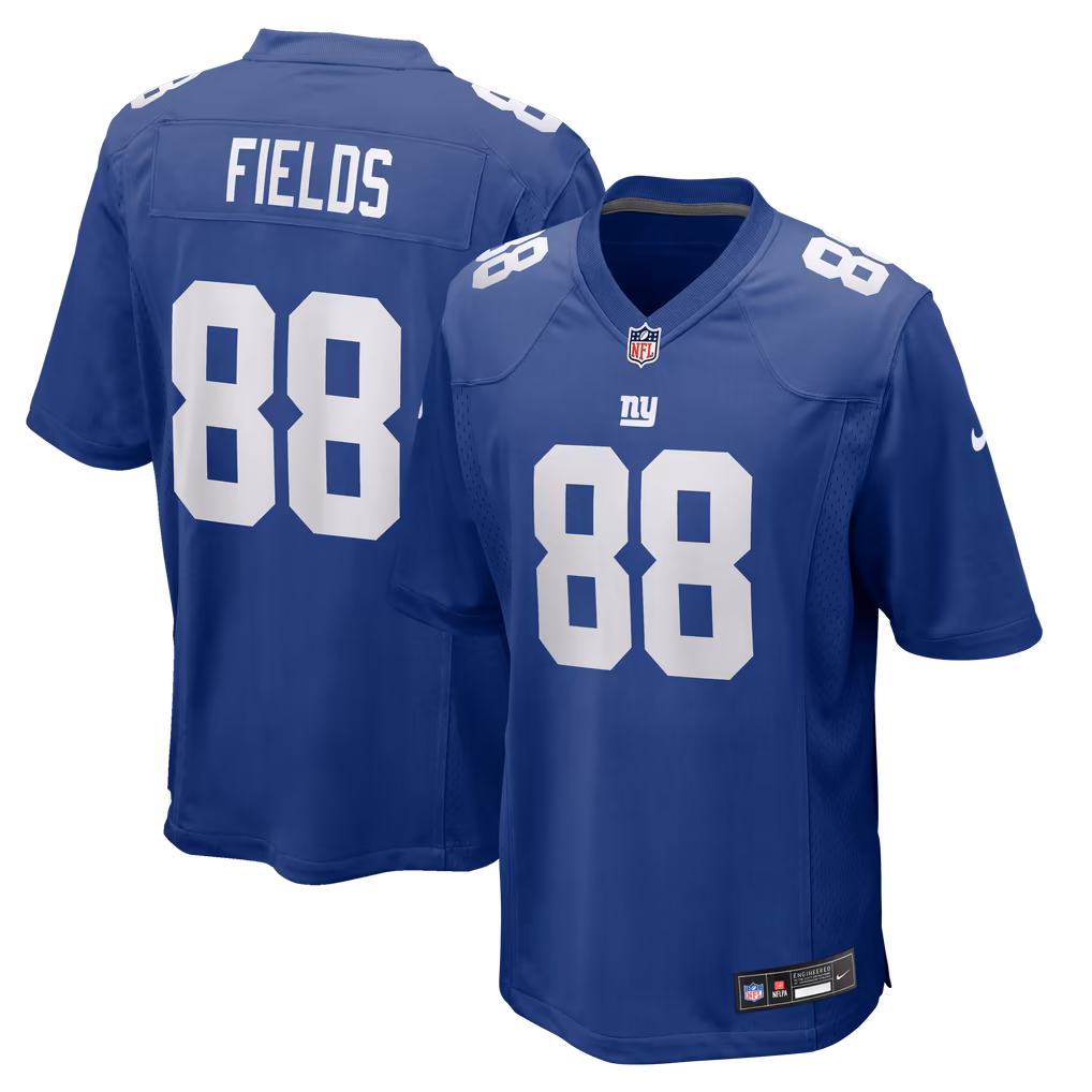Men's New York Giants Malachi Fields Nike Royal Team Game Jersey - Ujersey Shop