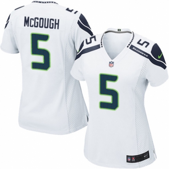 Women's Nike Seattle Seahawks #5 Alex McGough Game White NFL Jersey - Ujersey