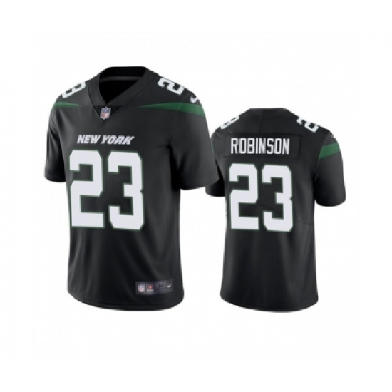 Men's New York Jets #23 James Robinson Black Vapor Untouchable Limited Stitched Jersey