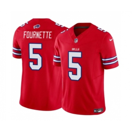 Men's Buffalo Bills #5 Leonard Fournette Red Vapor Untouchable Limited Football Stitched Game Jersey - Ujersey
