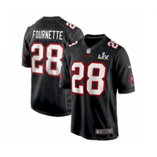 Women's Tampa Bay Buccaneers #28 Leonard Fournette Black game Super Bowl LV Jersey - Ujersey