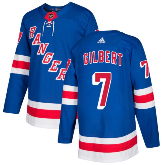 Men's Adidas New York Rangers #7 Rod Gilbert Premier Royal Blue Home NHL Jersey - Ujersey