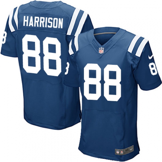 Men's Nike Indianapolis Colts #88 Marvin Harrison Elite Royal Blue Team Color NFL Jersey - Ujersey