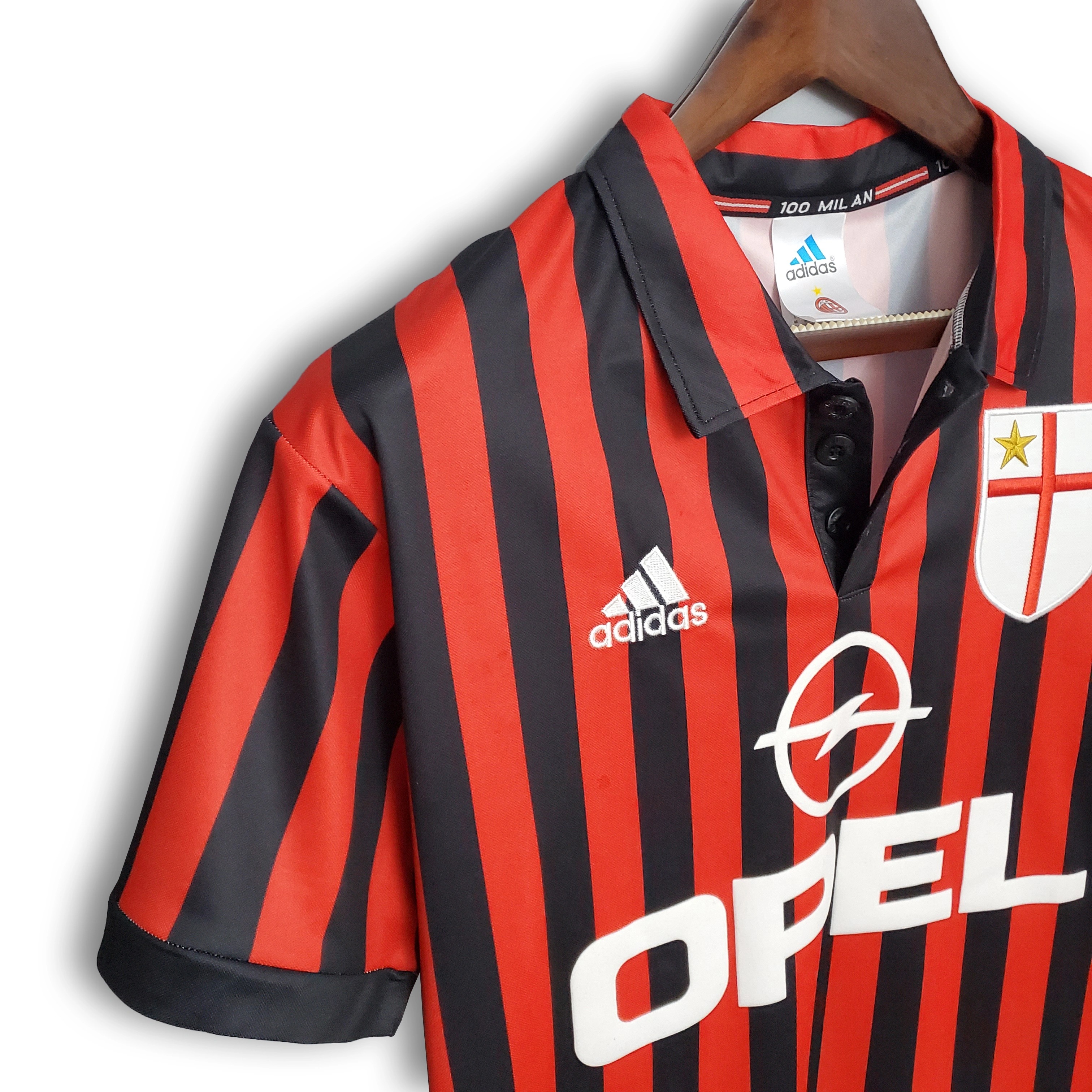 AC Milan Retro Soccer Jersey Centenary Home Custom Shirt 1999/00 - ujerseystore