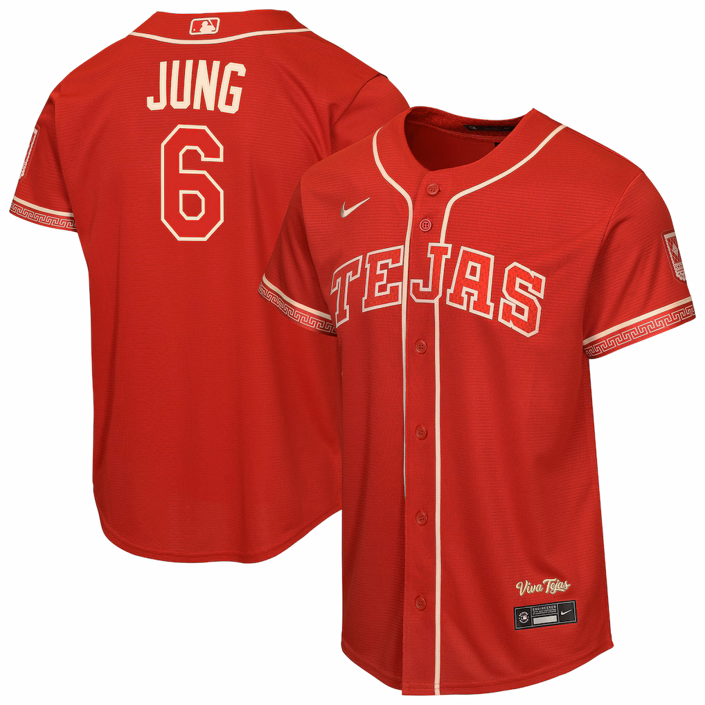Youth Texas Rangers Josh Jung Nike Red 2026 City Connect Stadium Jersey - Vujersey Los Angeles Rams