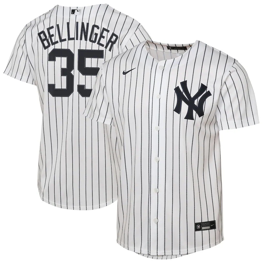 Youth New York Yankees Cody Bellinger Nike White Home Baseline Jersey - Ujersey