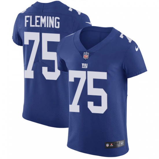 Nike New York Giants #75 Cameron Fleming Royal Blue Team Color Men's Stitched NFL Vapor Untouchable Elite Jersey - Ujersey