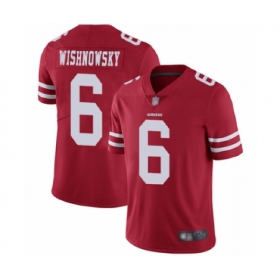 Youth San Francisco 49ers #6 Mitch Wishnowsky Red Team Color Vapor Untouchable Limited Player Football Jersey - Ujersey
