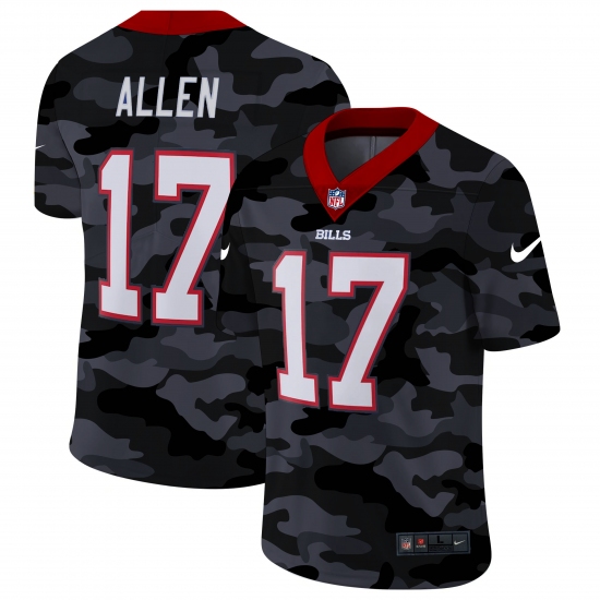 Men's Buffalo Bills #17 Josh Allen Camo 2020 Nike Limited Jersey - Ujersey