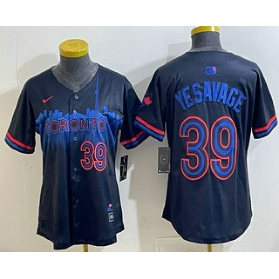 Women's Toronto Blue Jays #39 Trey Yesavage Black City Limited Jersey - Ujersey