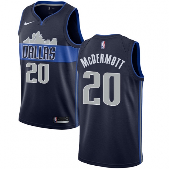 Men's Nike Dallas Mavericks #20 Doug McDermott Authentic Navy Blue NBA Jersey Statement Edition - Ujersey