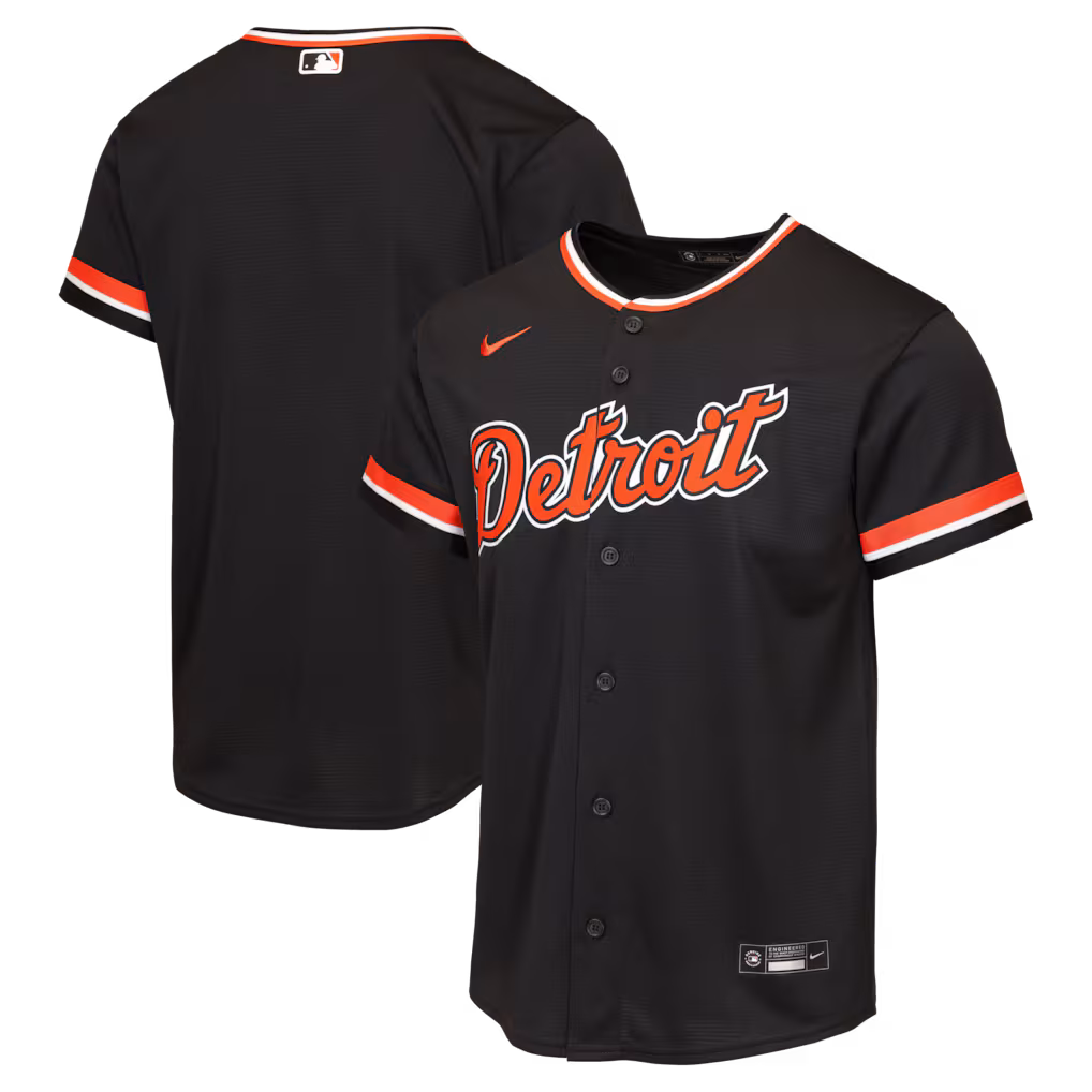 Youth Detroit Tigers Nike Navy Alternate Replica Jersey - ujerseystore