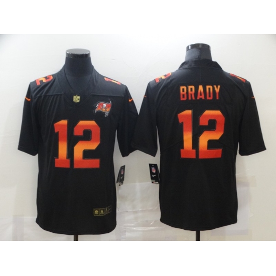 Men's Tampa Bay Buccaneers #12 Tom Brady Black colorful Nike Limited Jersey - Ujersey