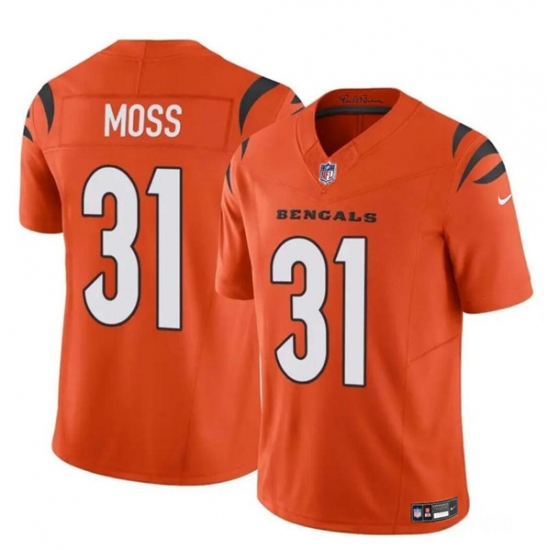 Youth Cincinnati Bengals #31 Zack Moss Orange 2024 F.U.S.E. Vapor Untouchable Limited Stitched Jersey - Ujersey