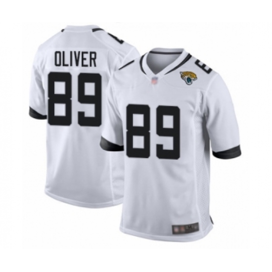 Men's Jacksonville Jaguars #89 Josh Oliver Game White Football Jersey - Ujersey