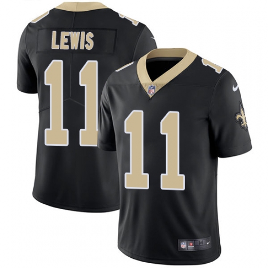 Men's Nike New Orleans Saints #11 Tommylee Lewis Black Team Color Vapor Untouchable Limited Player NFL Jersey - Ujersey