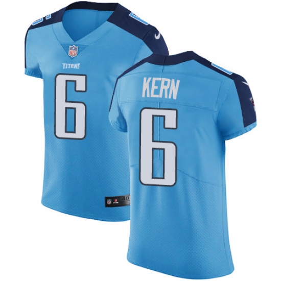 Men's Nike Tennessee Titans #6 Brett Kern Light Blue Team Color Vapor Untouchable Elite Player NFL Jersey - Ujersey