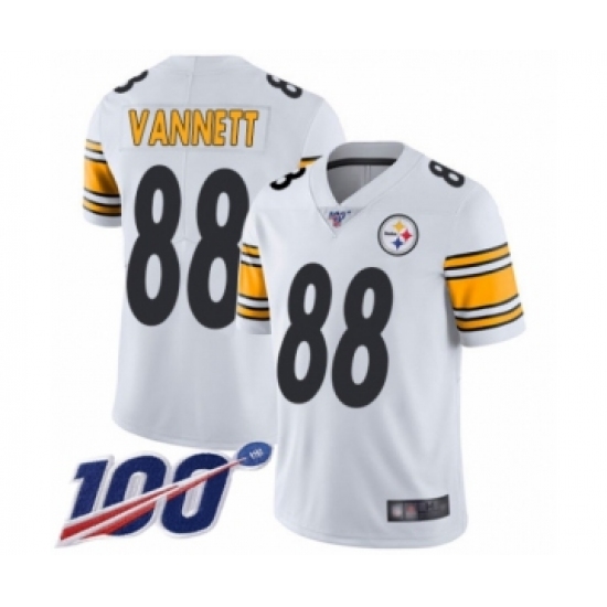 Youth Pittsburgh Steelers #88 Nick Vannett White Vapor Untouchable Limited Player 100th Season Football Jersey - Ujersey