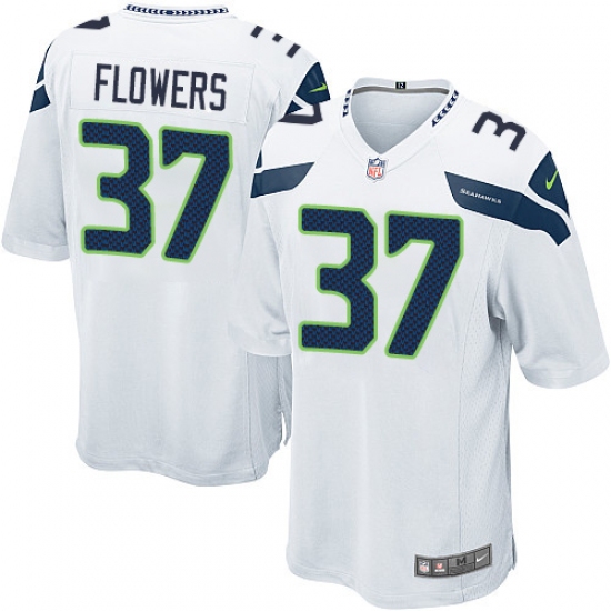 Men's Nike Seattle Seahawks #37 Tre Flowers Game White NFL Jersey - Ujersey