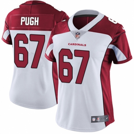 Women's Nike Arizona Cardinals #67 Justin Pugh White Vapor Untouchable Limited Player NFL Jersey - Ujersey