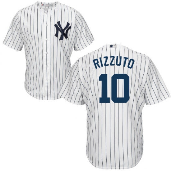 Youth Majestic New York Yankees #10 Phil Rizzuto Replica White Home MLB Jersey - Ujersey