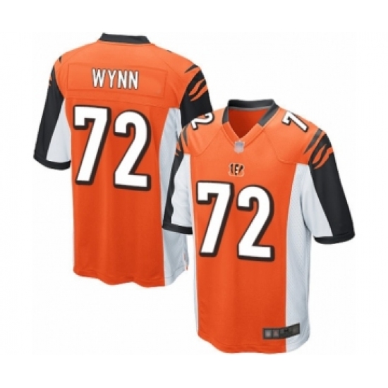 Men's Cincinnati Bengals #72 Kerry Wynn Game Orange Alternate Football Jersey - Ujersey