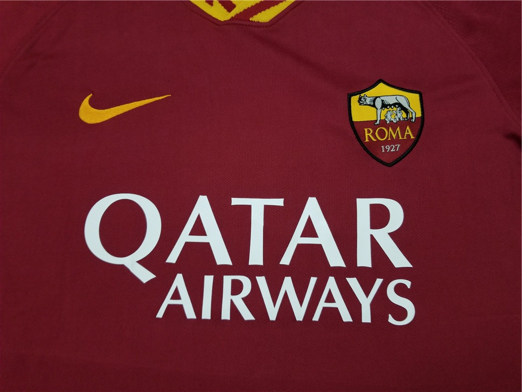 Roma Retro Soccer Jersey Home Custom Shirt 2019/20 - ujerseystore