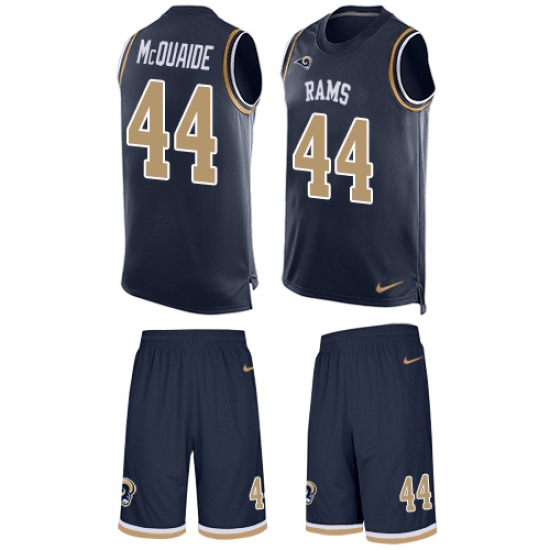 Men's Nike Los Angeles Rams #44 Jacob McQuaide Limited Navy Blue Tank Top Suit NFL Jersey - Ujersey