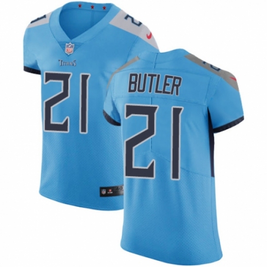 Men's Nike Tennessee Titans #21 Malcolm Butler Light Blue Alternate Vapor Untouchable Elite Player NFL Jersey - Ujersey