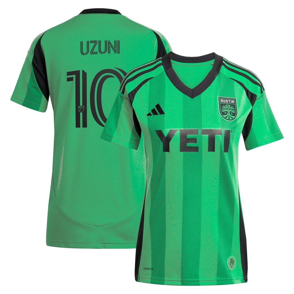 Women's Austin FC Myrto Uzuni adidas Green 2025 The Heartbeat Kit Replica Jersey - Ujersey