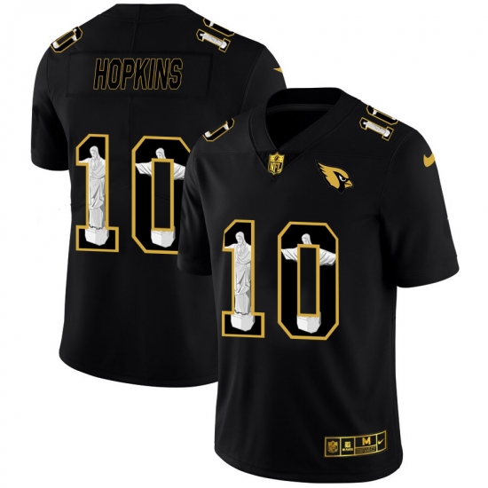 Men's Nike Arizona Cardinals #10 DeAndre Hopkins Carbon Black Vapor Cristo Redentor Limited NFL Jersey - Ujersey