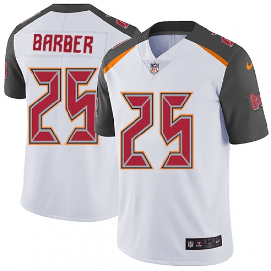 Youth Nike Tampa Bay Buccaneers #25 Peyton Barber White Vapor Untouchable Limited Player NFL Jersey - Ujersey