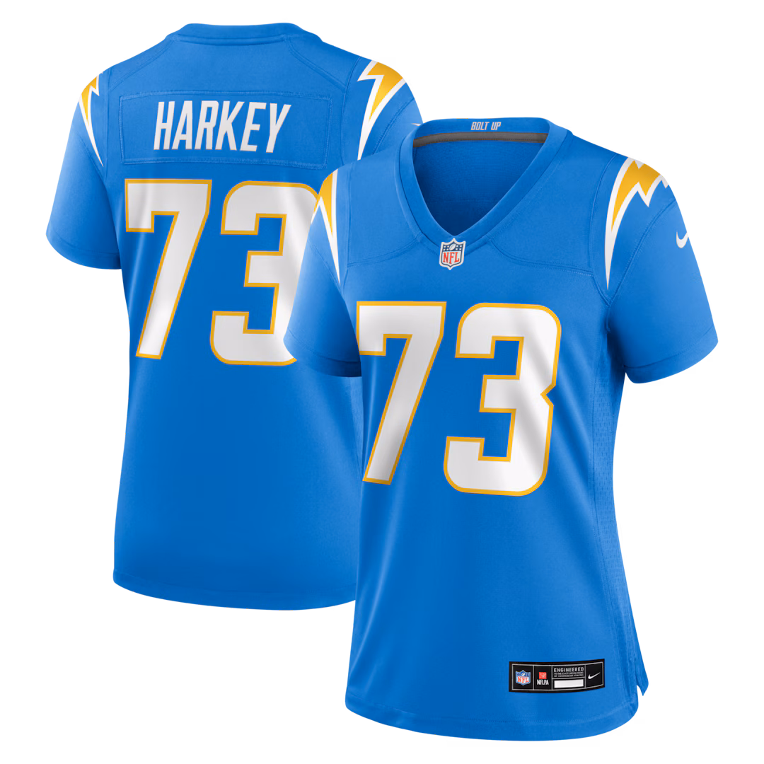 Women's Los Angeles Chargers Alex Harkey Nike Powder Blue Team Game Jersey