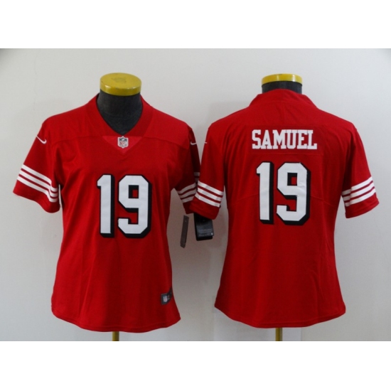 Women's San Francisco 49ers #19 Deebo Samuel Limited Jersey - Ujersey