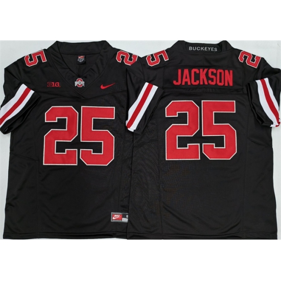 Men's Ohio State Buckeyes #25 Lamar Bo Jackson Black 2025 F.U.S.E. Limited Stitched Jersey - Ujersey